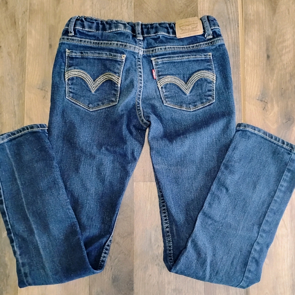 Levi's Children's Blue Classic Denim Jeans with Signature Stitching